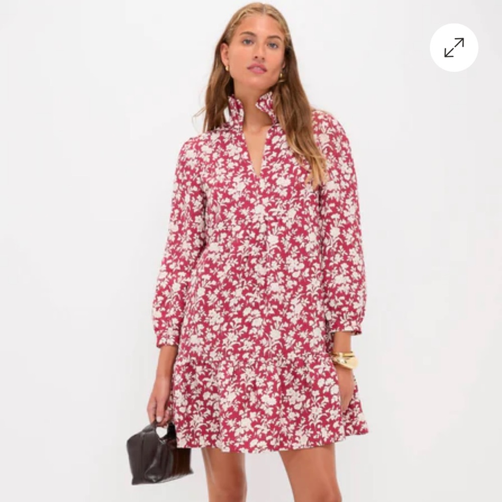 Tuckernuck Red and White Floral Mini Dress